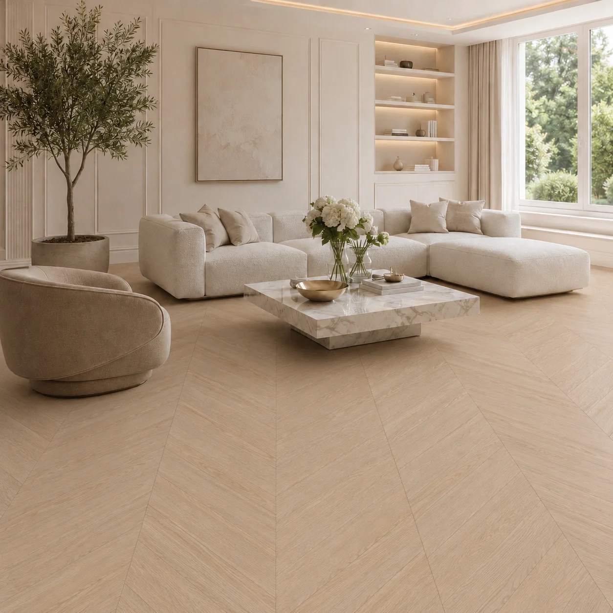 Chevron Duomo Oak CH05